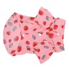 Dog Summer Shirts Cute Strawberry Print Turn Down Collar Snap