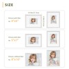 HappyHapi 8x10 Picture Frame Set of 5, 8x10 White Picture