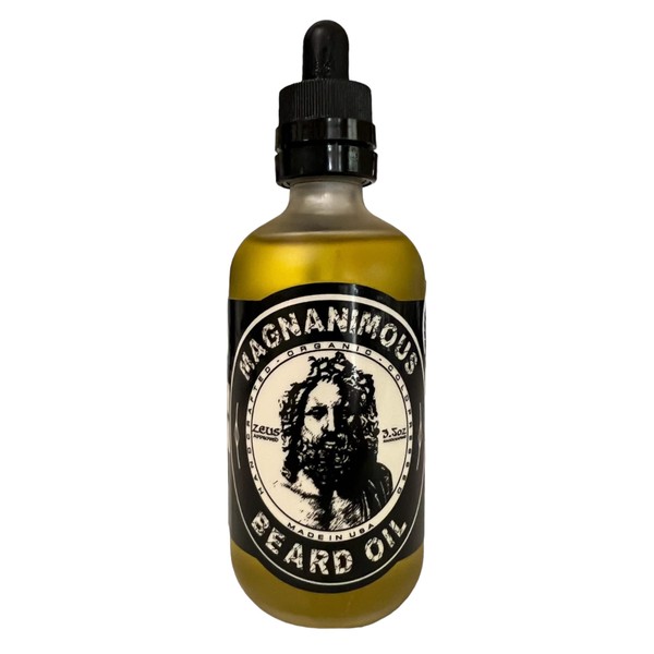 MAGNANIMOUS BEARD OIL (3.5 OZ) "ALEXANDER" SCENT (MAHOGANY, COGNAC, BLOOD
