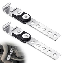 Geetery 4 Pcs Exhaust Hangers Muffler Hanger Swivel Tail Pipe Universal Exhaust Tailpipe Hanger Heavy Duty Tailpipe Muffler Bracket Flexible Swivel (Open Style,Silver)