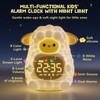 TCJJ Children's Digital Alarm Clock with 7 Colours Night Light,