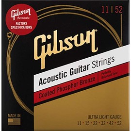 GIBSON SAG-CPB11 Coated Phosphor Bronze Ultra-Light Acoustic Guitar Strings