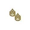 USMC Staff Sergeant Satin Gold Pin On Collar Rank