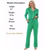 Exemaba Women Long Sleeve Pajama Set Modal Button Down 2-Piece