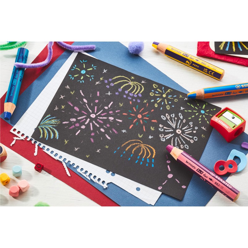 Multi-Talented Pencil - STABILO woody 3 in 1 duo -