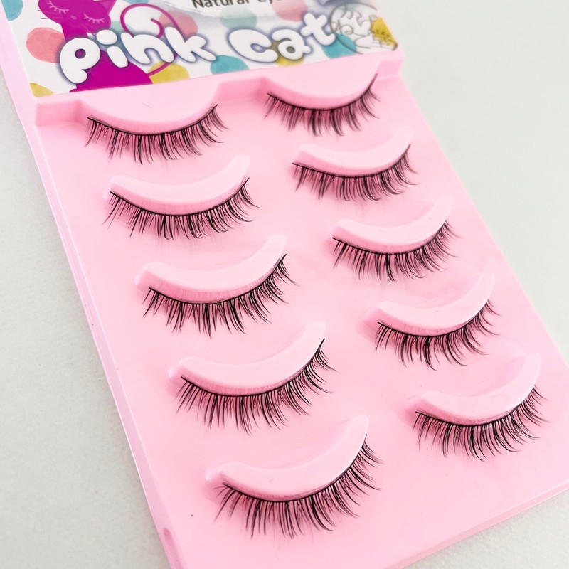 Kagonekodo False Eyelashes (NS-12) (Ultra Fine Black Axis NS-12, Black,