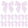 Meseey Pink Burlap Bows, 6 Inch, 12 Pack, Easter Spring