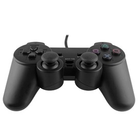 RGEEK PS2用 コントローラー playstation2 用 有線コントロ ーラー 人体工学 二重振動