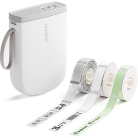 NIIMBOT D11 Upgraded Version Label Maker Machine with 3 Rolls of Labels, 300DPI Bluetooth Label Printer, Portable Thermal Printer, Sticker Maker for Organizing Home Office School