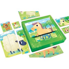 Liscianigiochi 95483 Carrot Baby 9 Puzzle Progressive Farm