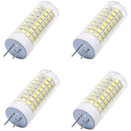Edearkar G8 LED Light Bulbs 10W (Equivalent to 100W Halogen Bulbs) Daylight White 6000K LED Corn Light for Landscape Lighting, 102 LED 2835SMD, AC110V, Dimmable, 4-Pack