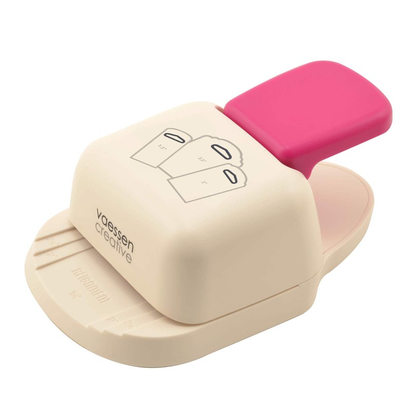Vaessen Creative 3-in-1 Tag Punch, Multi-Colour, 14 x 10 x