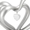 Double Heart Sculpture Resin Romantic Heart Statues Love Sculpture for