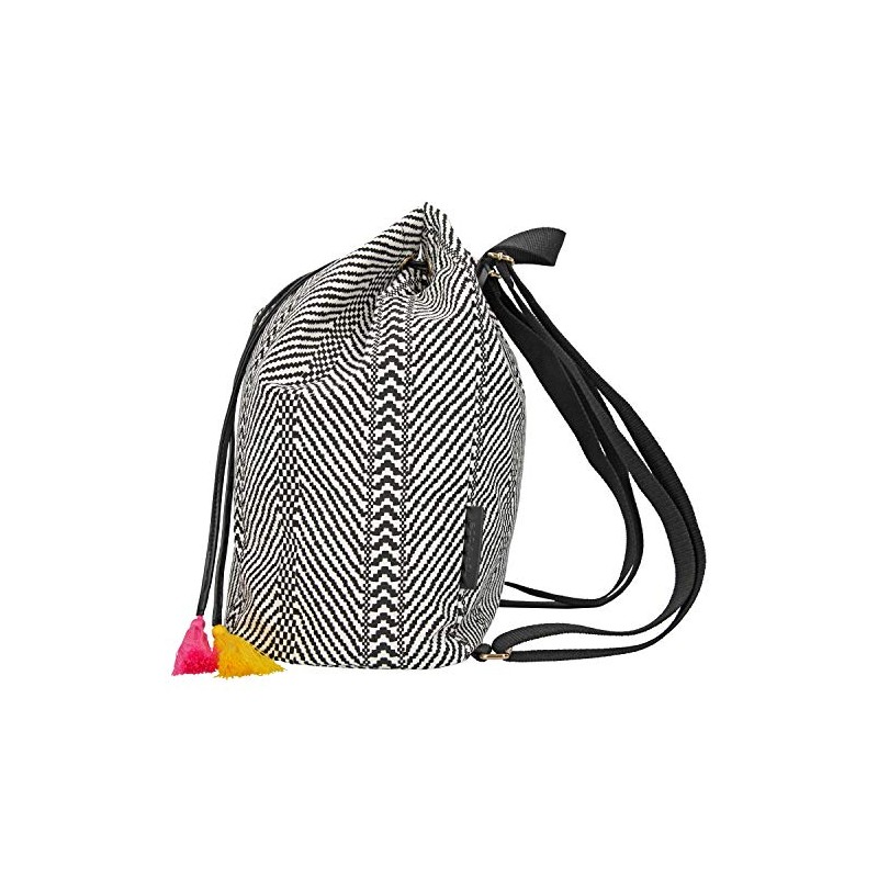Depesche TOPModel 10977 Backpack with Drawstring, Black and White, Approx.