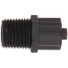 Techon Systems TSD931-57 Fitting, Male Luer Lock, 1/8" NPT, Black