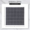 DII Scrubber Dishcloths Collection Windowpane Dishrag Set, 12x12, Black Buffalo