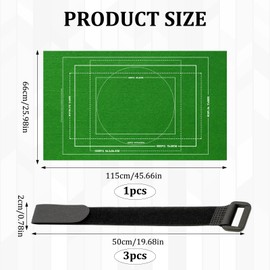Puzzle Mat, Jigsaw Mat Roll, Jigsaw Mat, Puzzle Roll Mat, Green Felt Puzzle Storage Mat with 3 Straps, Portable Puzzle Organizer for Adults and Kids, for Travel and Home Use, For Puzzle Enthusiasts