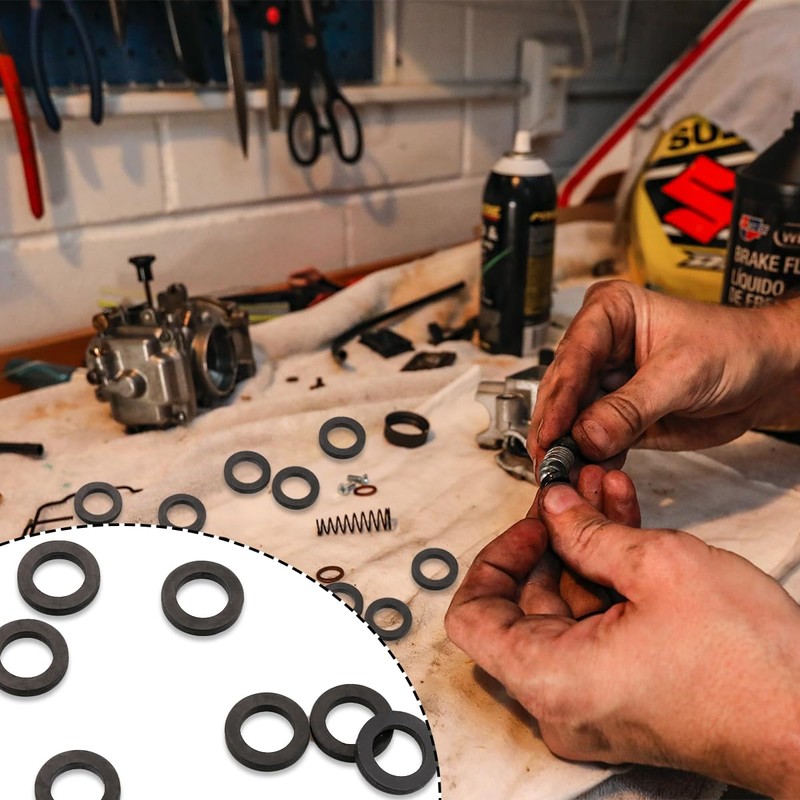 Shower Hose Washers - 10 Pack Rubber Washers Seals for