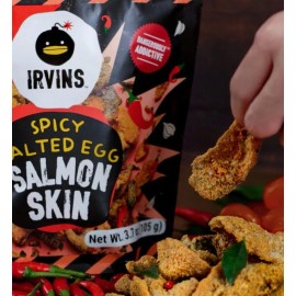 Irvin's Spicy Salted Egg Salmon Skin 3.7 Oz (3 Pack)
