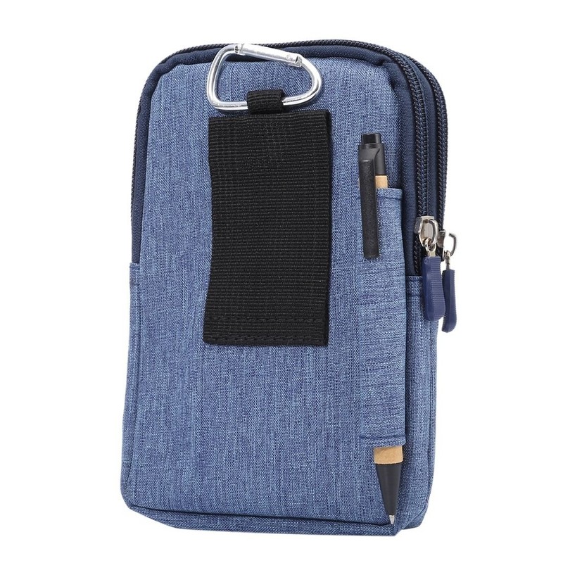 DFV mobile - Belt Multi-Functional Vertical Stripes Pouch Bag Case
