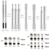 Leather Press Studs Set, Leather Metal Rivets 2 Colours Metal