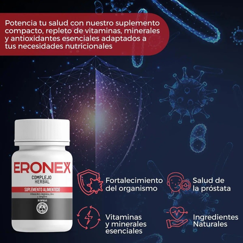 3 Pack Eronex Complejo Herbal Salud 20caps Sfn 3 Pack