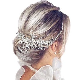 Diadema de cristal para novia, adorno para el cabello, adorno para la cabeza con enredadera, accesorios para el cabello, joyas para el cabello con hojas
