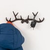Woodside 10 Hook Cast Iron Wall Mounted Deer Antler Hanging
