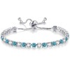 BAOKELAN Tennis Bracelet for Women Birthstone Bracelet with Cubic Zirconia