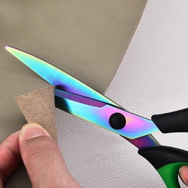 CCR Multipurpose Scissors,Stainless Steel Sharp Colourful Titanium Coating Blades,Soft Comfort-Grip Handles,General Purpose Scissors Suitable for Families, Offices and Schools,Set of 3.