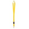 Karteo Lanyard with Carabiner Hook and Buckle Yellow [Pack of