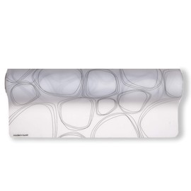 modern-twist Table Runner, BPA Free Table Protection, Dishwasher Safe, Heat Resistant Up To 425°, Pebbles Print, Black