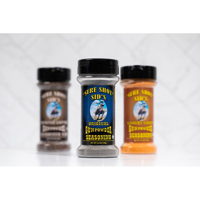 Sure Shot Sid’s Gunpowder Seasoning - Famous Bbq Rub Powder