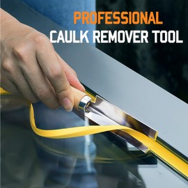 Handmade Caulk Remover Tool with Wood Handle – Heavy Duty Caulking Tool for Home Improvement, Grout Removal Tool & Silicone Remover Tool