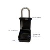 Outdoor Key Lock Box, 3-Letter Set Your Own Combination, Shackle