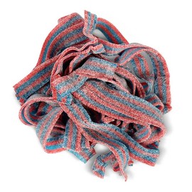 By The Cup Sour Power Blazpberry Sour Belts, 1 lb Bulk Bag