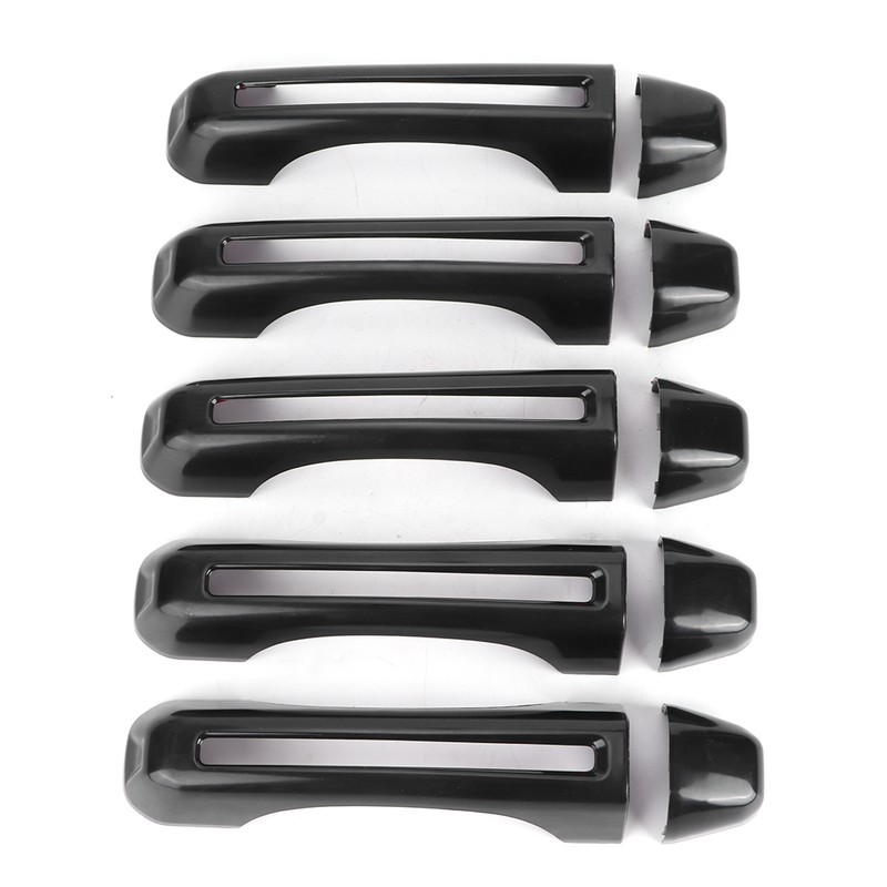 5pcs/set Car Door Handle Inserts Cover Kit Exterior Decoration Fit