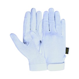 AK Cotton Grip Horse Riding Gloves AKRS-8485 (S, White)