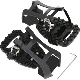 Bike Bicycle Toe Clips Cage ONLY - Compatible with Peloton Bike & Bike+ Pedals Adapters - Convert Look Delta Pedals to Dual Function Pedals - Ride with Sneakers