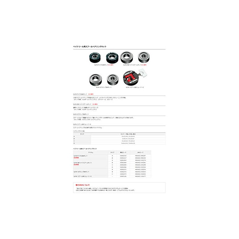Daiwa SLP Works Bearing Kit SLPW BB Bait Spool Kit