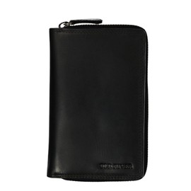 Old River Leder Damen Geldbörse, Frauen Portemonnaie Brieftasche Lederbörse, Damen Geldbörse Vintage echt. Rindsleder