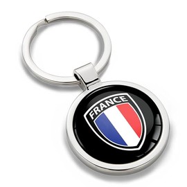 Biomar Labs Keychain Metal Keychain Car Key Chain with Gift Box Stainless Steel for Men Women Jewelry Accessories for Handbag - France Flag KK 266, multicoloured, Unit size