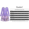 Quedoris Girls Twirly Printed Casual Party Dress Galaxy Unicorn L