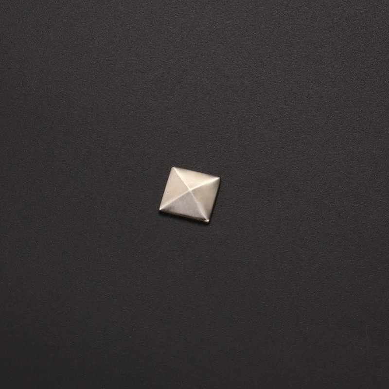 100 Pcs Silver Flat Back Rivet Studs for Gluing Bags,