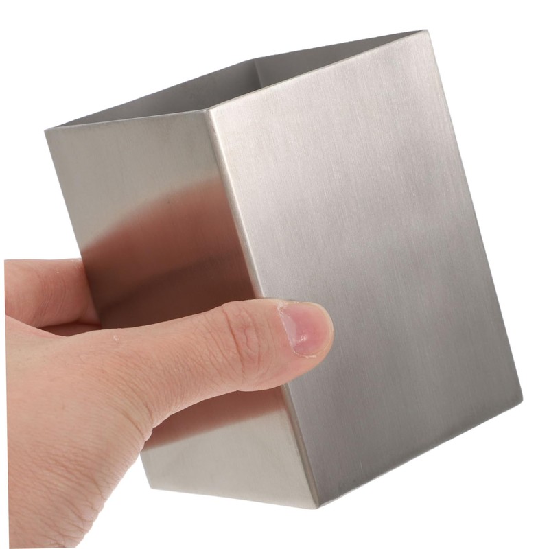 TEHAUX Pencil Holder Stainless Steel Desktop Organizer for Stationery Makeup