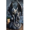 Ebros Warden Large Cathedral Guardian Crouching Winged Gargoyle Statue 12.5"H