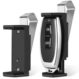 TOPPERFUN 2Pcs Garage Door Opener Clips, Universal Garage Remote Key Holder for Car Visor, Adjustable Auto Gate Opener Visor Clip, Compatible with 1.77-2.64"/4.5-6.7cm Remote Control