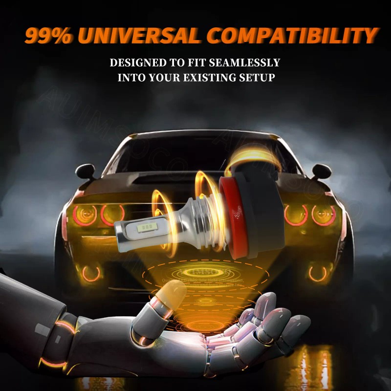 AUIMSOCO For Kenworth T680 2016-2019 6000K LED Headlight High Low