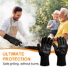 Flintronic Barbecue Gloves, Heat Resistant with 800°C, Fireproof Gloves, Baking