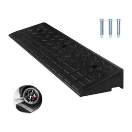 Nisorpa 4" Rise Rubber Curb Ramps Heavy Duty Driveway Curb Ramp 10 Ton Car Slope Ramp for Sidewalk Cars RV Trucks Shed Entryway Bike Pets Scooter Wheelchair 38x9.8x4inch